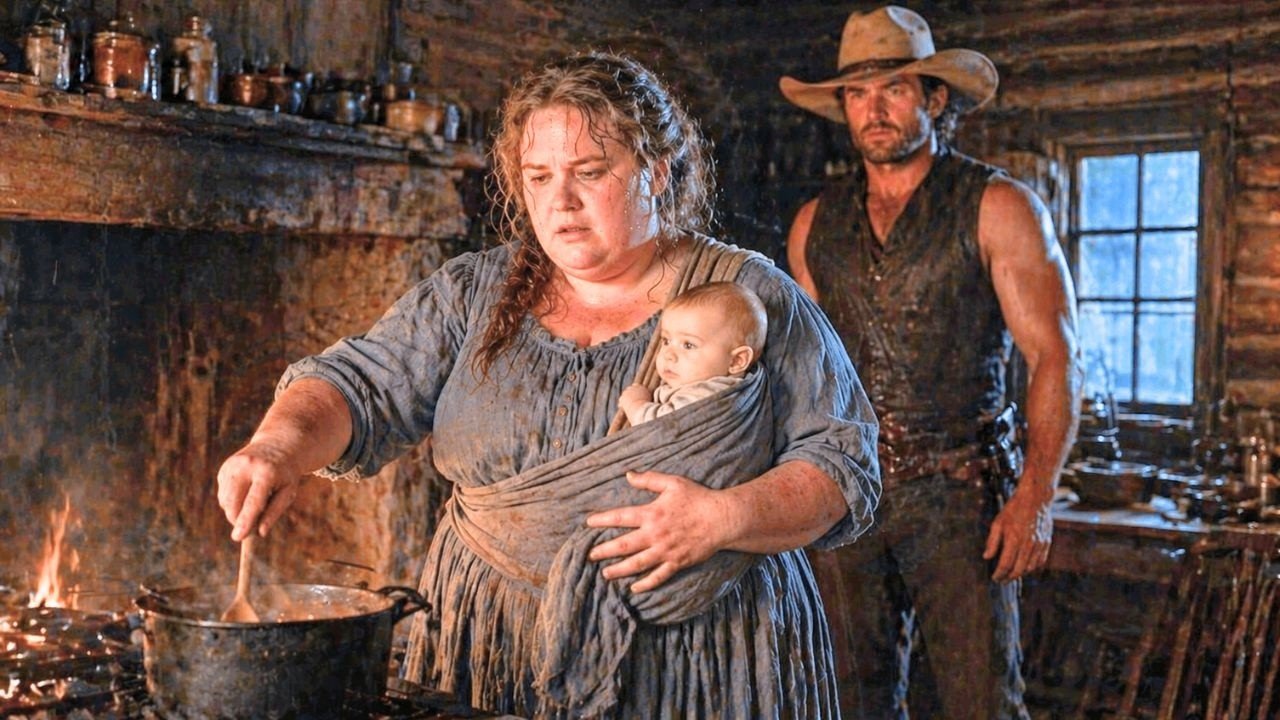 The Cowboy Hired a Widow Fat Girl to Cook—But It Was Her Baby’s Eyes That Rekindled His Heart