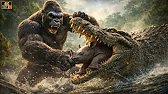 King Kong vs Giant Crocodile – Epic Battle to Save a Baby Rhino | Cinematic Monster Fight