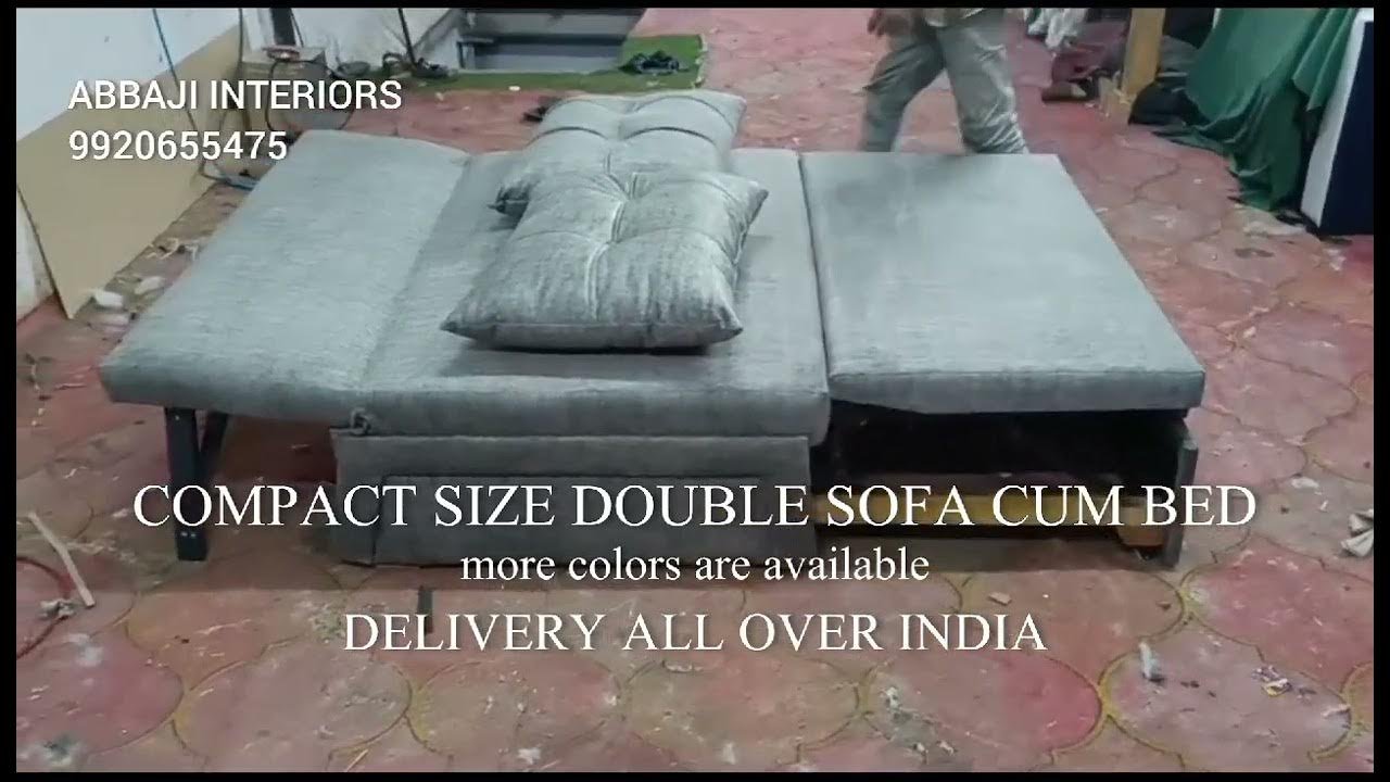 Double size folding sofa cum bed space saving...
