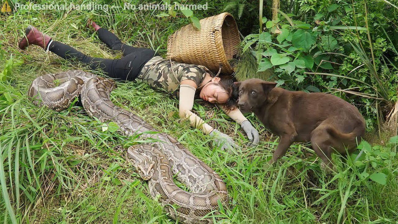 Harvest 1000+ Duck Eggs — Then a Giant Python & Cobra Sneak Up Behind . Shocking Save
