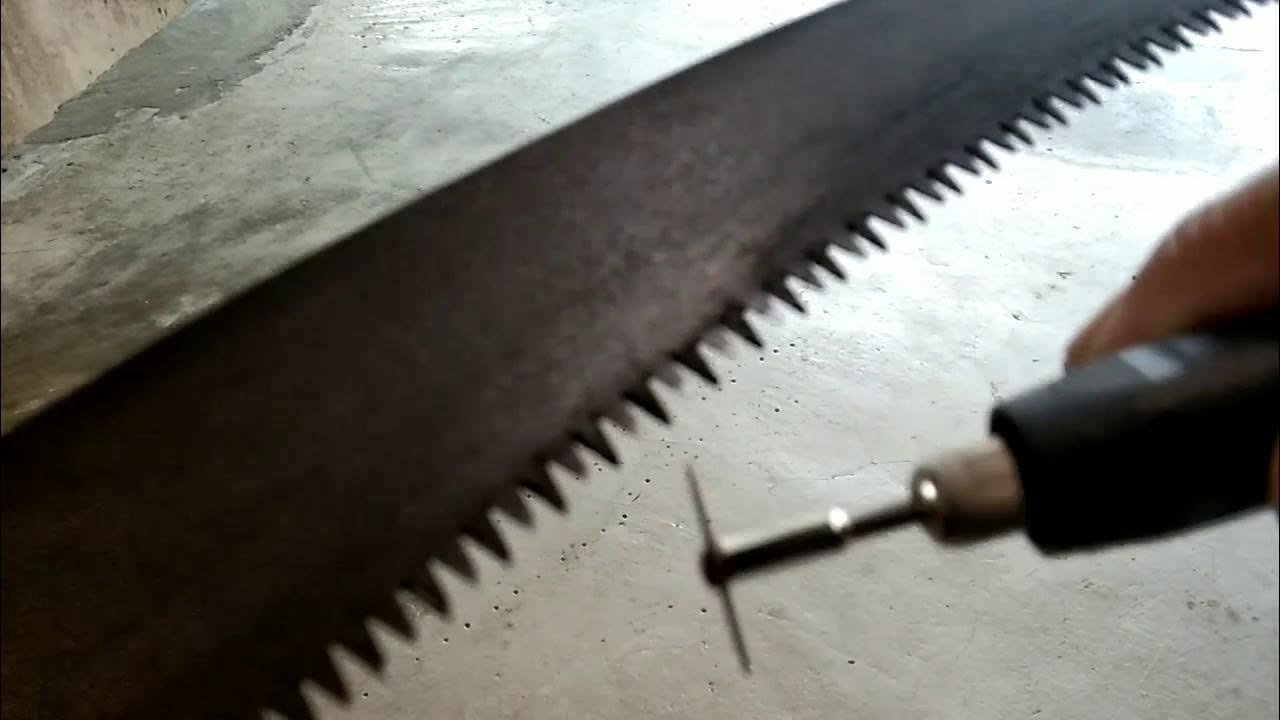Pruning saw restoration:how to sharpen pruning saw