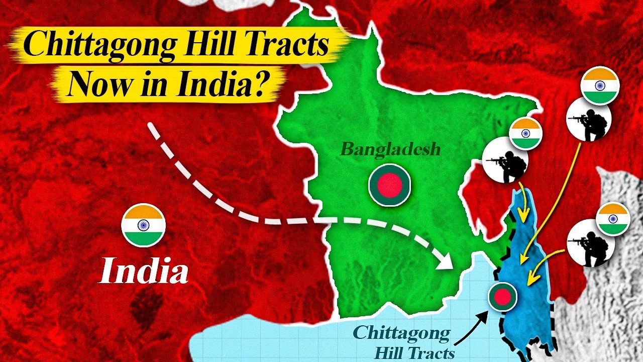 What Indian troops doing near the Chittagong Hill Tracts?