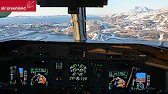 Landing in Nuuk, Greenland - Air Greenland Dash 8-200 | COCKPIT VIEW