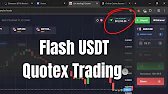 how to start create flash usdt | quotex trading
