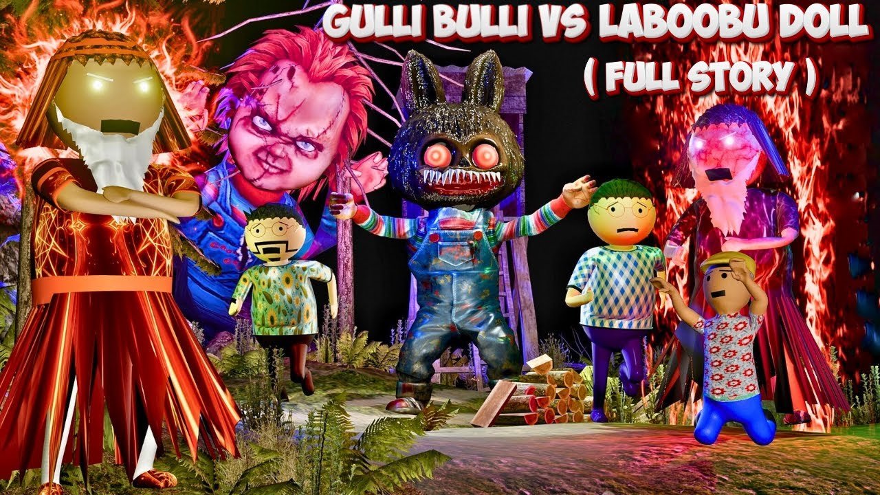 GULLI BULLI VS LABUBU DOLL {FULL STORY} | Gulli Bulli Horror Story | HAUNTED VILLA