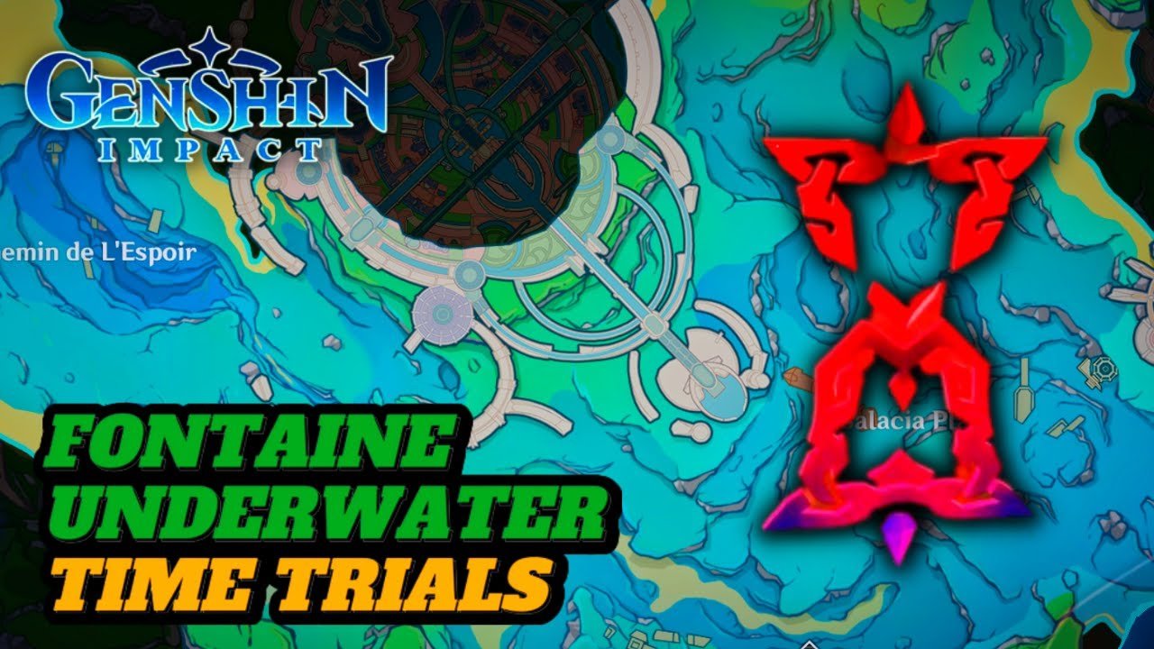 TIME TRIAL LOCATIONS IN FONTAINE UNDERWATER! (GUIDE) | Genshin Impact