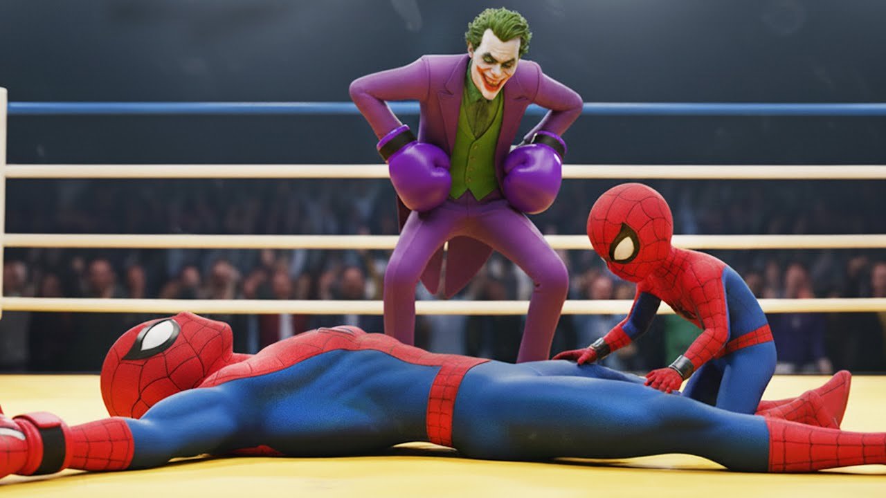 Unexpected team up: Spider-Man’s Sad Defeat by Joker 😢 | AI superhero Short film