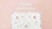 Hand Embroidery White Work Doily Making Hedebo Embroidery Square Doily