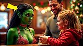 Alien Woman Was Rejected On A Christmas Blind Date — Until A Little Girl Asked, “Want A Hot Cocoa?”