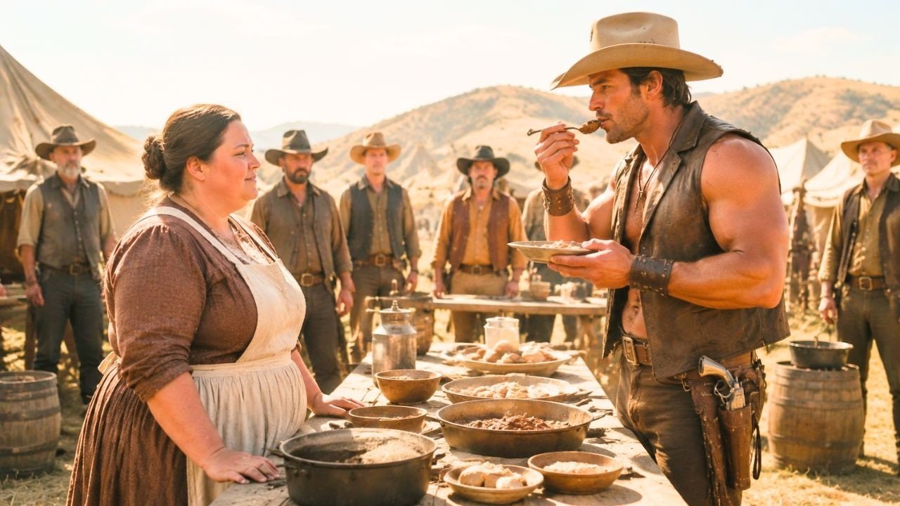 “Please… Don’t Eat It,” She Pleaded — The Cowboy Froze After One Bite
