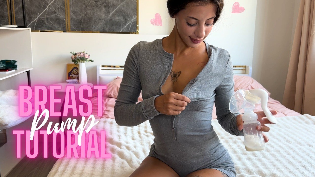 4K Breastfeeding Pump Tutorial with Milk | Pump with Maddie | Educational video for Moms