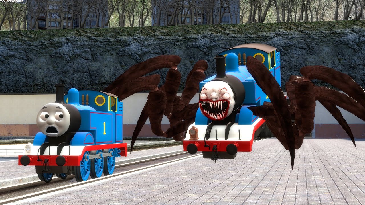 Building a Thomas Train Chased By Choo Choo Thomas, Thomas Train Eater in Garry's Mod