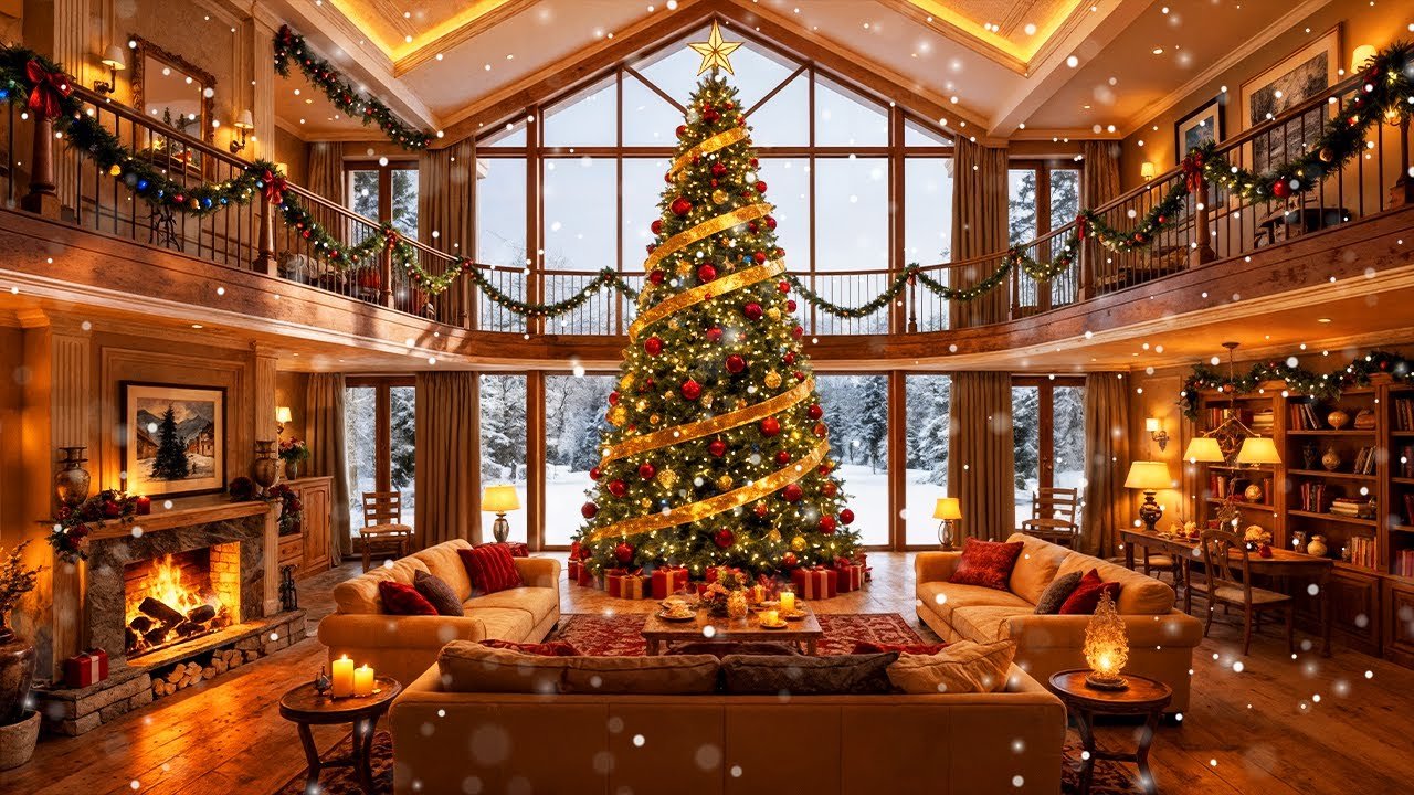 Relaxing Christmas Music🎄Cozy Holiday Atmosphere ✨ Relaxing Instrumental Mix
