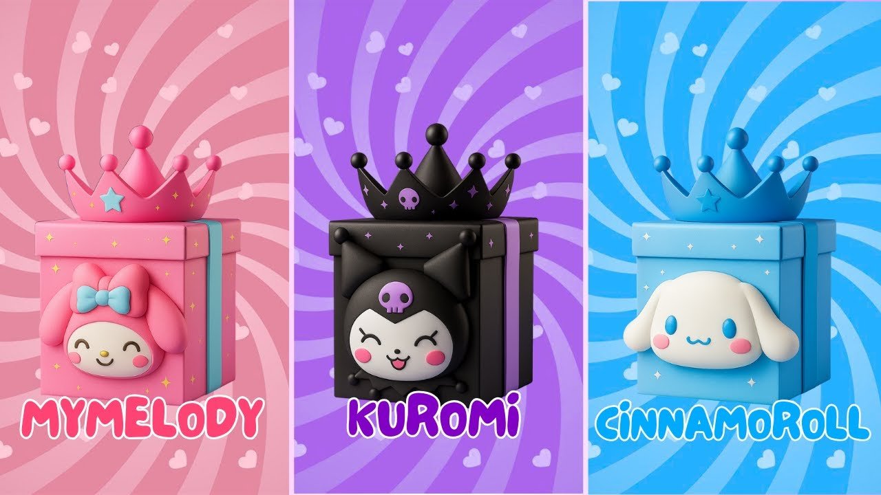 Choose your Gift .... !! MyMelody, Kuromi or Cinnamoroll 🎁