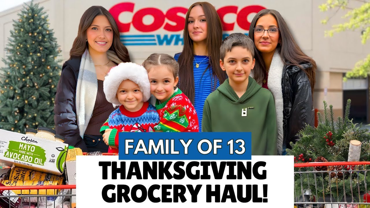 Massive $1800 Thanksgiving & Holiday Grocery Haul for My Family of 13!