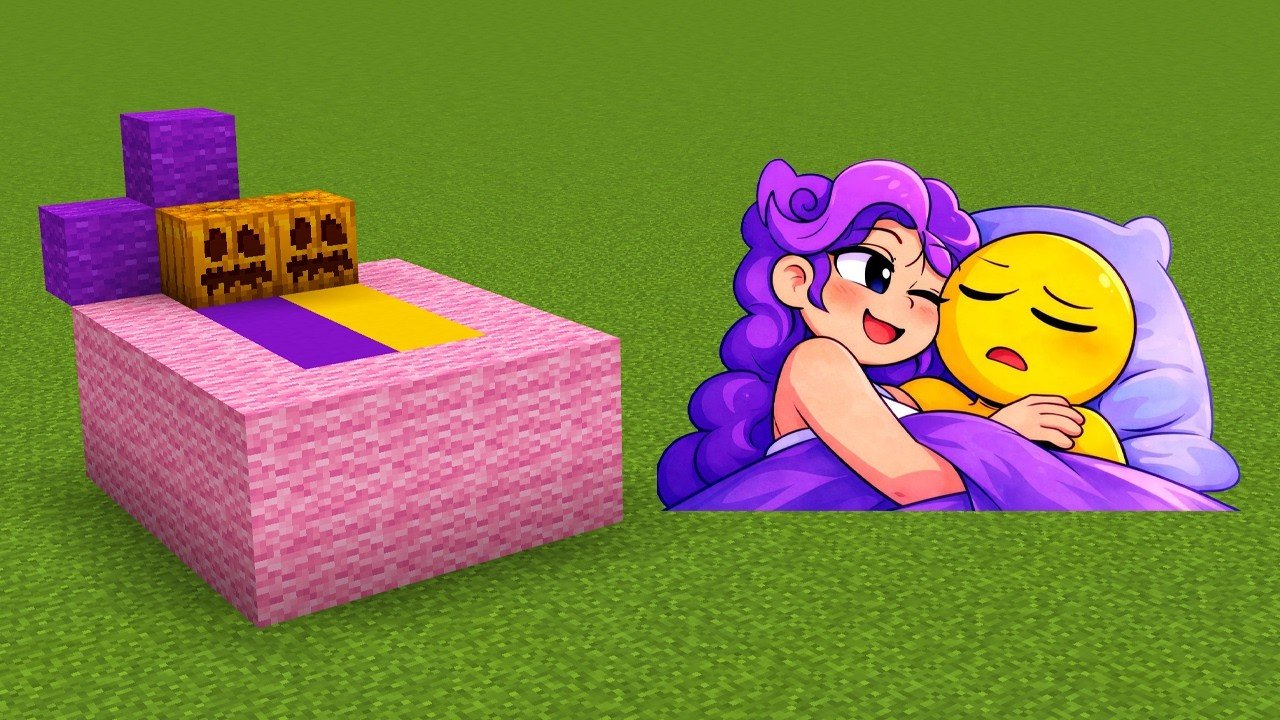Poppy Playtime LILY LOVEBRAIDS X PLAYER Addon in MINECRAFT!