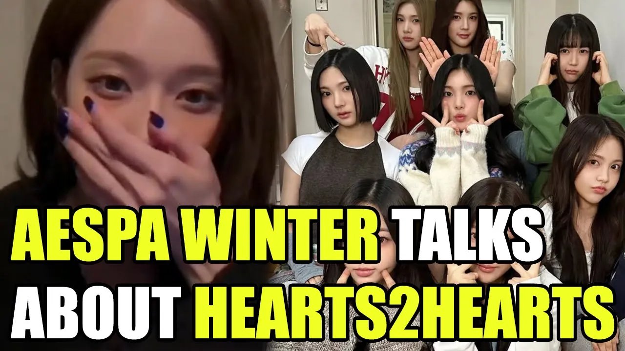 aespa's Winter talks about Hearts2Hearts on live
