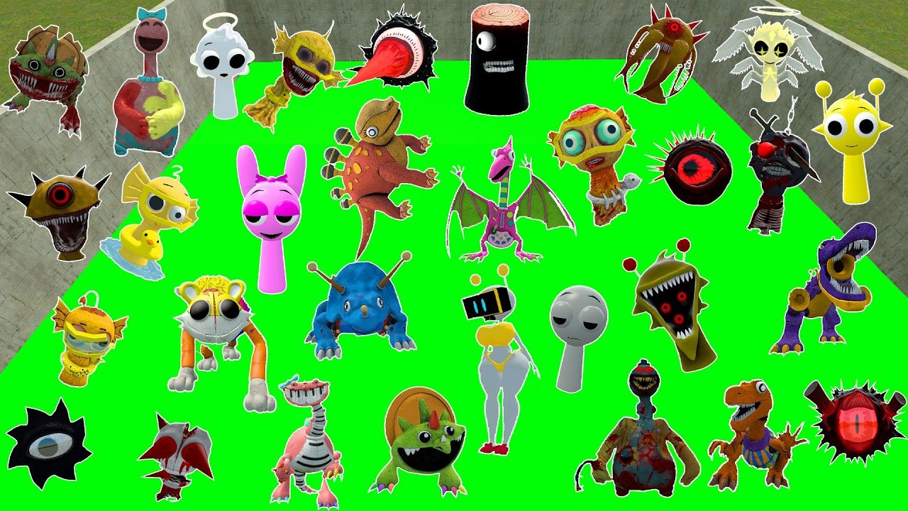 BIG HOLE TOXIC ALL INCREDIBOX MISS SPRUNKI MR SUN TREE FUN COMPUTER PHASES SPARTAN KICKING in Gmod !