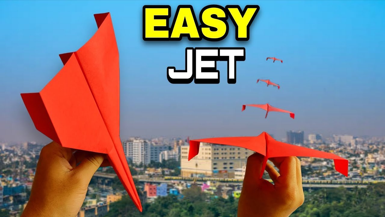 How to Make a Paper Jet Plane That Flies Far and Fast || EASY JET