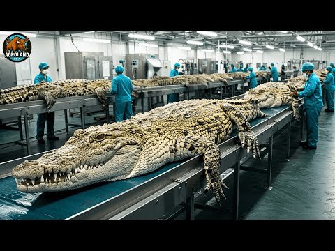Millions of Crocodiles Are Raised for Meat & Luxury Skins - Inside USA Surprising Crocodile Farm