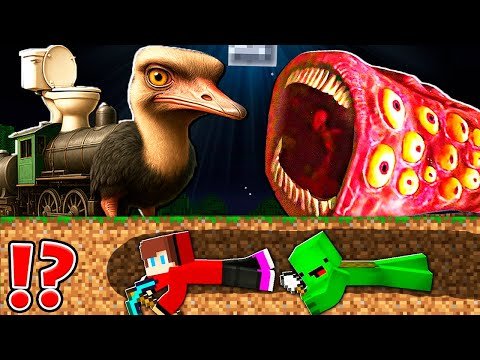 How JJ and Mikey Escape From TRENOSTRUZZO TURBO 3000 vs TRAIN EATER at 3am ? - Minecraft Maizen