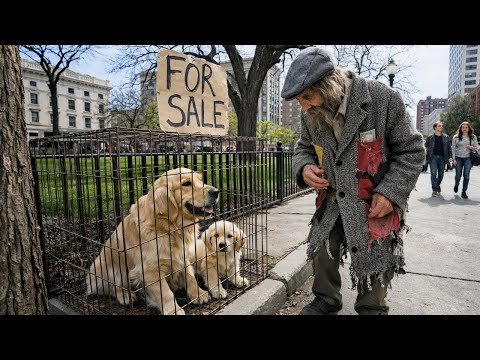 Kind Homeless Man Rescues Abandoned Mother Dog and Puppies - Incredible Moment