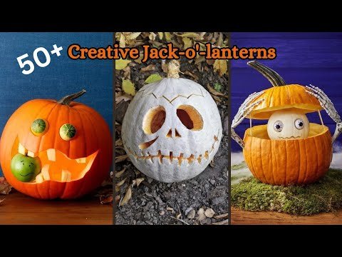50+ Creative pumpkin carving ideas 🎃 jack-o'-lantern ideas & inspo #halloween #halloweendecor