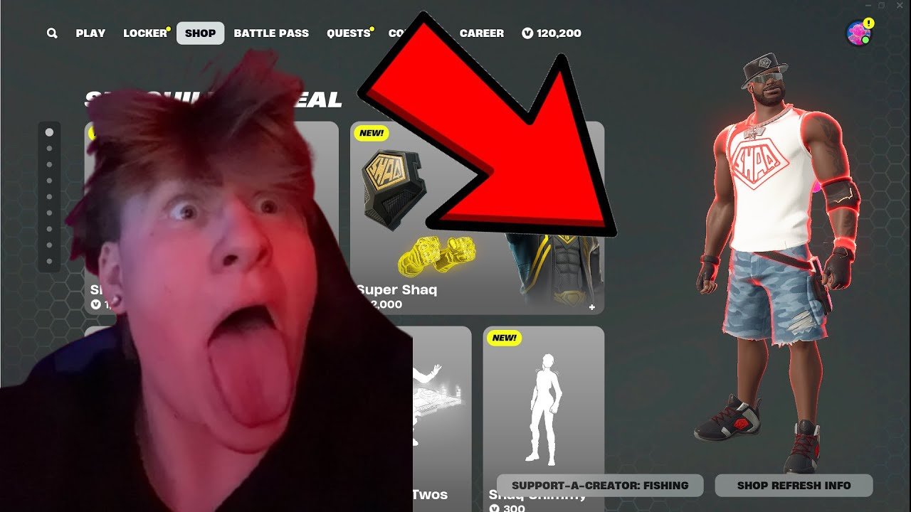 THE *BRAND NEW* SHAQ FORTNITE SKIN IS OFFICALLY HERE ...