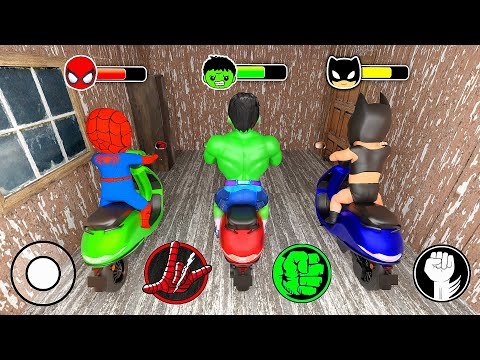 Playing as Spider Baby Team rides a motorcycle in Granny House