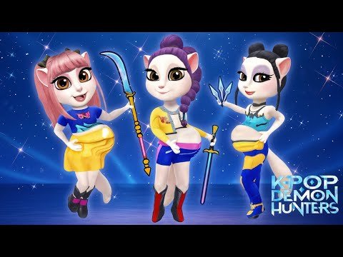 Pregnant K POP DEMON HUNTERS! My Talking Angela 2