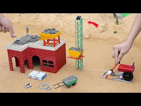diy mini concrete lifting machine making slab...