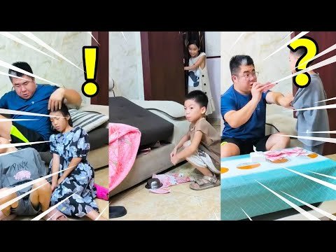 Dad is so nervous that he is a bit disorganized #Parent-child Interaction #Unexpected ending #Funny