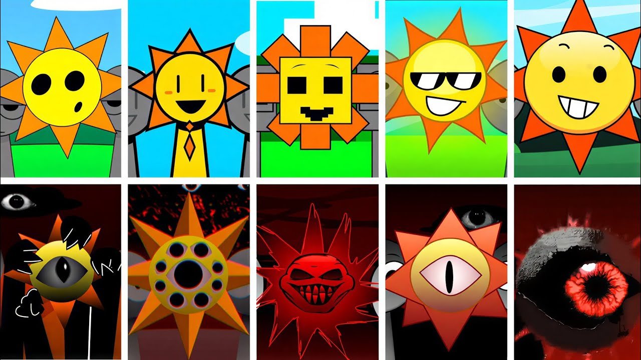 Incredibox - Sprunki but Only MR. SUN in ALL different mods #part5 #sprunki