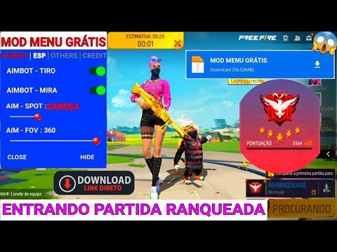 NOVO HACK GRÁTIS DO FREE FIRE, MOD MENU NOVA ...