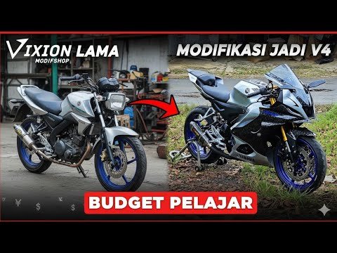 Old Vixion Transformed into R15 V4! Cool Modifications for Students on a Budget