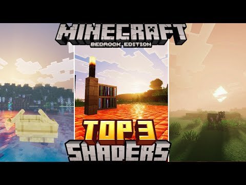 TOP 3 MELHORES SHADERS PARA MINECRAFT PE 1.21 - SHADERS ANDROID MINECRAFT BEDROCK