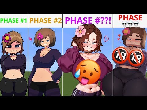 ALL PHASES in Minecraft Pixel Art Jenny Belle