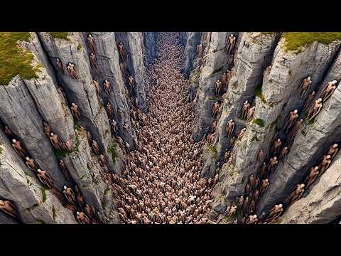 Drone makes chilling discovery in canyon, no one is supposed to see this