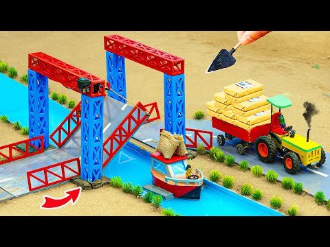 Diy tractor making a metal railing brigde construction | science project |@CocoMiniTractorHP
