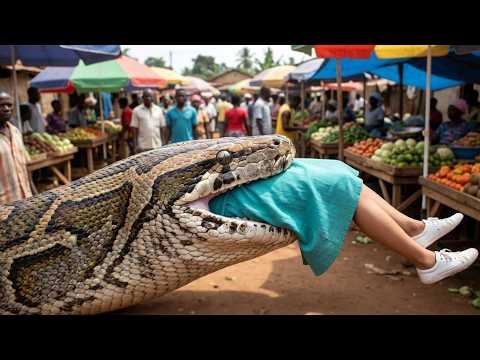 rescue animal: Giant Python Swallows Mother i...